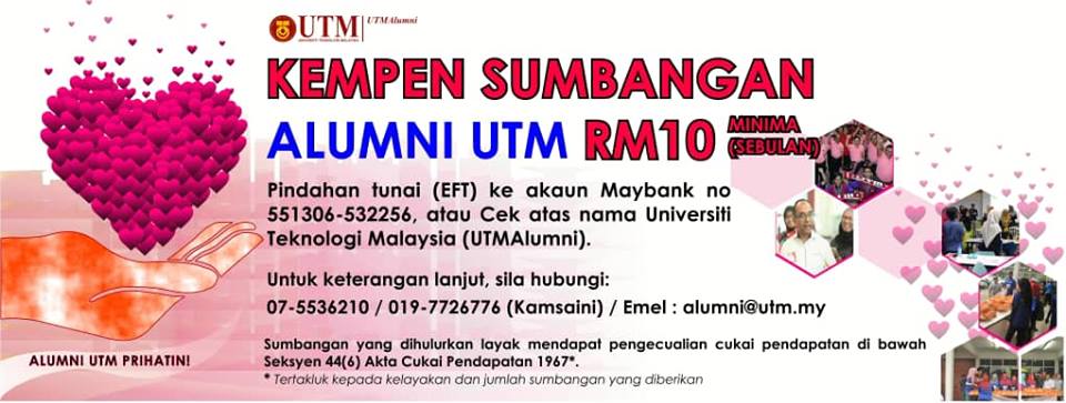 Kempen Sumbangan Alumni UTM RM10
