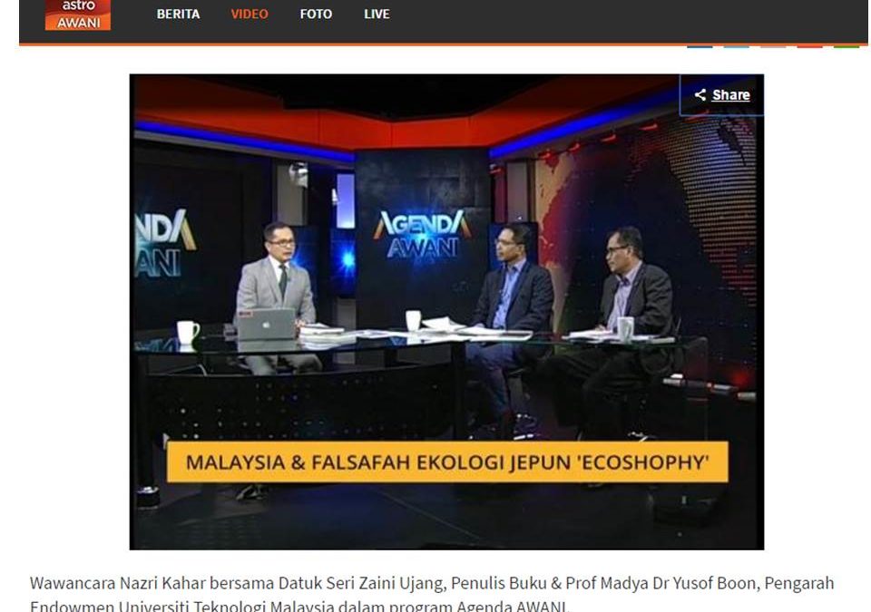 FALSAFAH EKOLOGI JEPUN BERSAMA DATO’ SERI . IR. DR. ZAINI UJANG