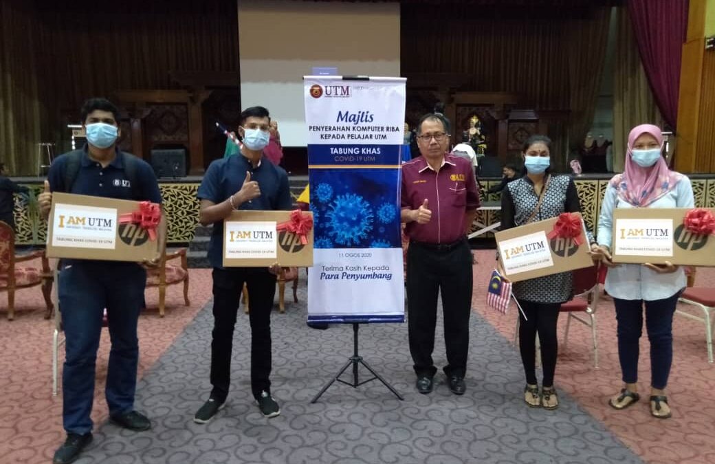 UTM BANTU 40 PELAJAR B40 PINJAMAN KOMPUTER PASCA COVID19